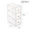 mDesign Plastic Stackable Desktop Storage Tower for Office, 3 Drawers, Clear